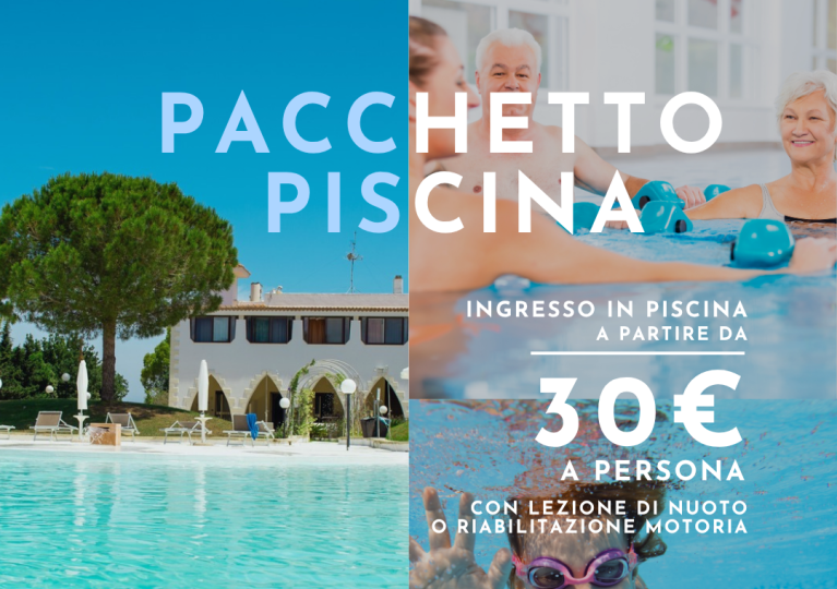 Pacchetto Piscina con Lezione di Nuoto o Riabilitazione Motoria